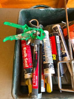 Respirator, Caulk, Sealants, Mixing Bit, Bucket, Trowel Tray, Caulk Guns