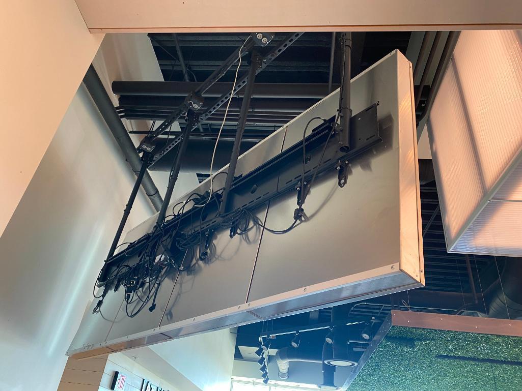4-Panel LED LCD 40in Samsung TV Digital Menu / Message Board w/ Ceiling Mount Bracket w/ Lenovo