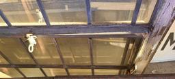 Reclaimed Leaded Glass Window, 2 Piece, Bottom Opens, Frame 102in x 37in From St Agnes Church