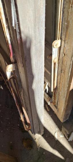 Reclaimed Leaded Glass Window, 2 Piece, Bottom Opens, Frame 102in x 37in From St Agnes Church