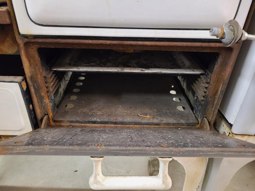 Antique Porcelain Cook Stove by Coleman Air-O-Gas