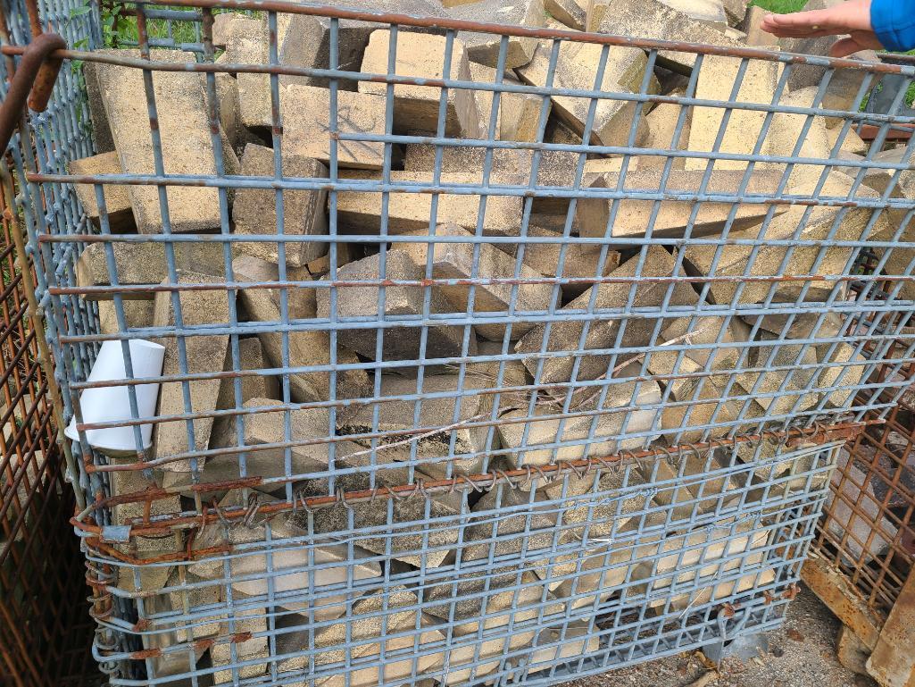 Large Selection of Unique Slanted Ramp Shaped Stone Bricks (Basket Not Included)