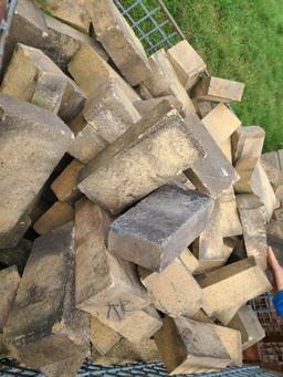 Large Selection of Unique Slanted Ramp Shaped Stone Bricks (Basket Not Included)