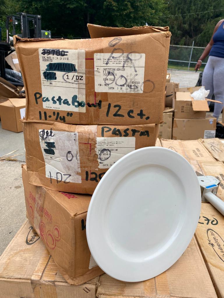 3 Cases, 3 Dozen (36) 11-1/4in Pasta Bowls (They Look More Like Plates, but Labeled Pasta Bowls)