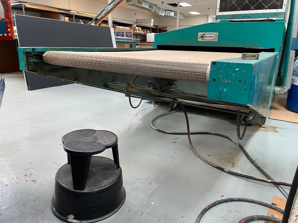 Cincinnati Electro Jet Model F 47.8 Screen Printing Conveyor Dryer