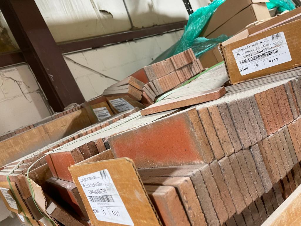 24 Boxes, Marion Ceramics 9/16 Vee Brick Flats, 7-1/2in x 2-1/4in, Color 0300