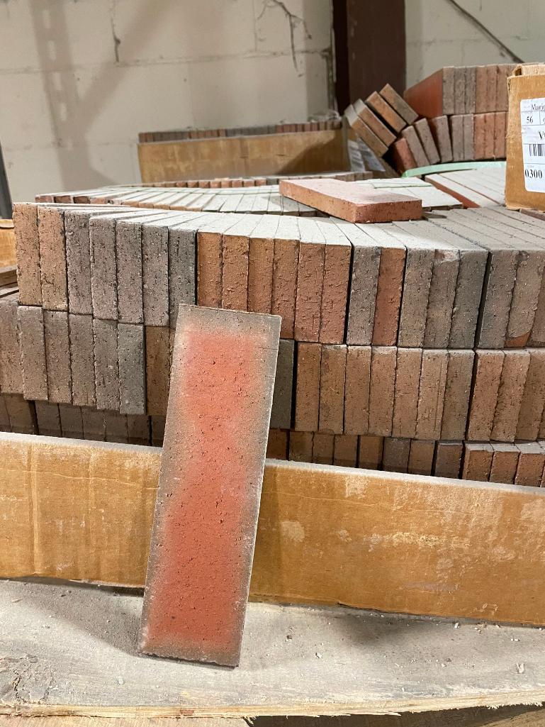 24 Boxes, Marion Ceramics 9/16 Vee Brick Flats, 7-1/2in x 2-1/4in, Color 0300
