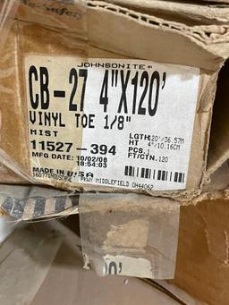 Pallet Johnsonite CB 150 4x120 1/8 TOE - Wall Base - 6 Colors, Wetlands, Manatee, Moon Rock,