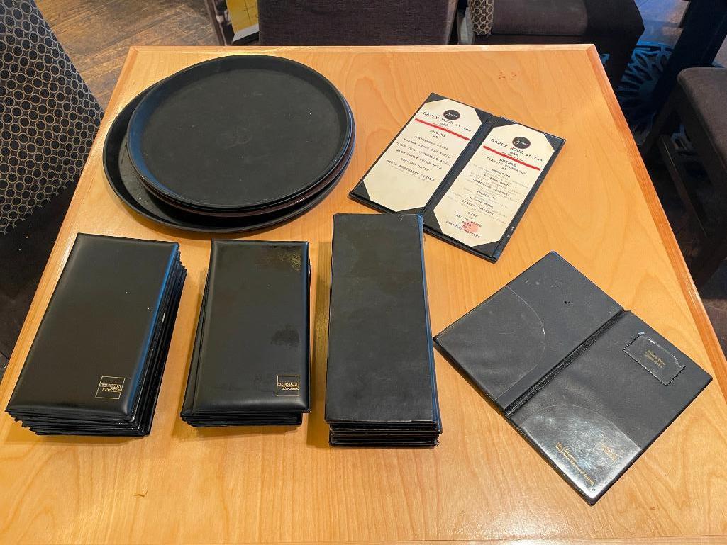 Cocktail Trays, Receipt Books, Drink Menu Holders