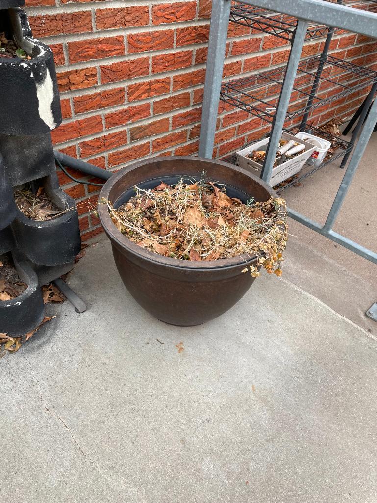 HD Styrofoam Planters and 2 Large Flower Pots