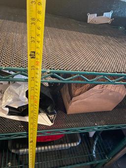 Green Epoxy Wire NSF Shelving Unit, 35in x 18in x 29in