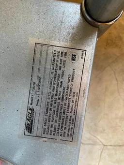 Eagle Mobile Stainless Steel Prep Table w/ Lower Shelf, Model: T3072B, 72in x 30in x 35in