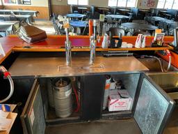 True TDD-3 Direct Draw Beer Dispenser 70in, 3 Keg Kegerator w/ 2 Tap Towers