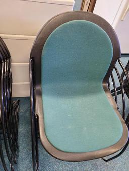 10 Matching Stack Chairs, Sold 10x$