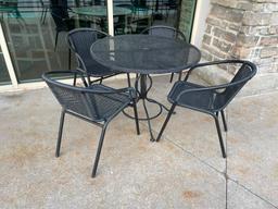 Patio Table w/ 4 Matching Chairs