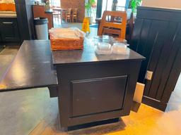 Unique Wooden POS or Merchandising Stand - See Images for Measurements