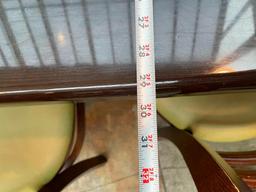 Restaurant Table, Single Pedestal Base, Solid Wood Top, 30in x 30in x 29.5in H