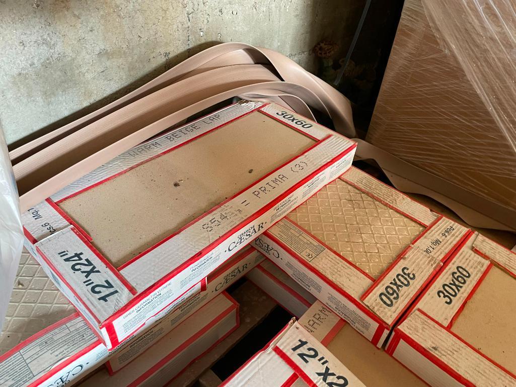 Large Assortment of Unused Ceramic and Porcelain Tile, Floor and Wall Tile, See Images