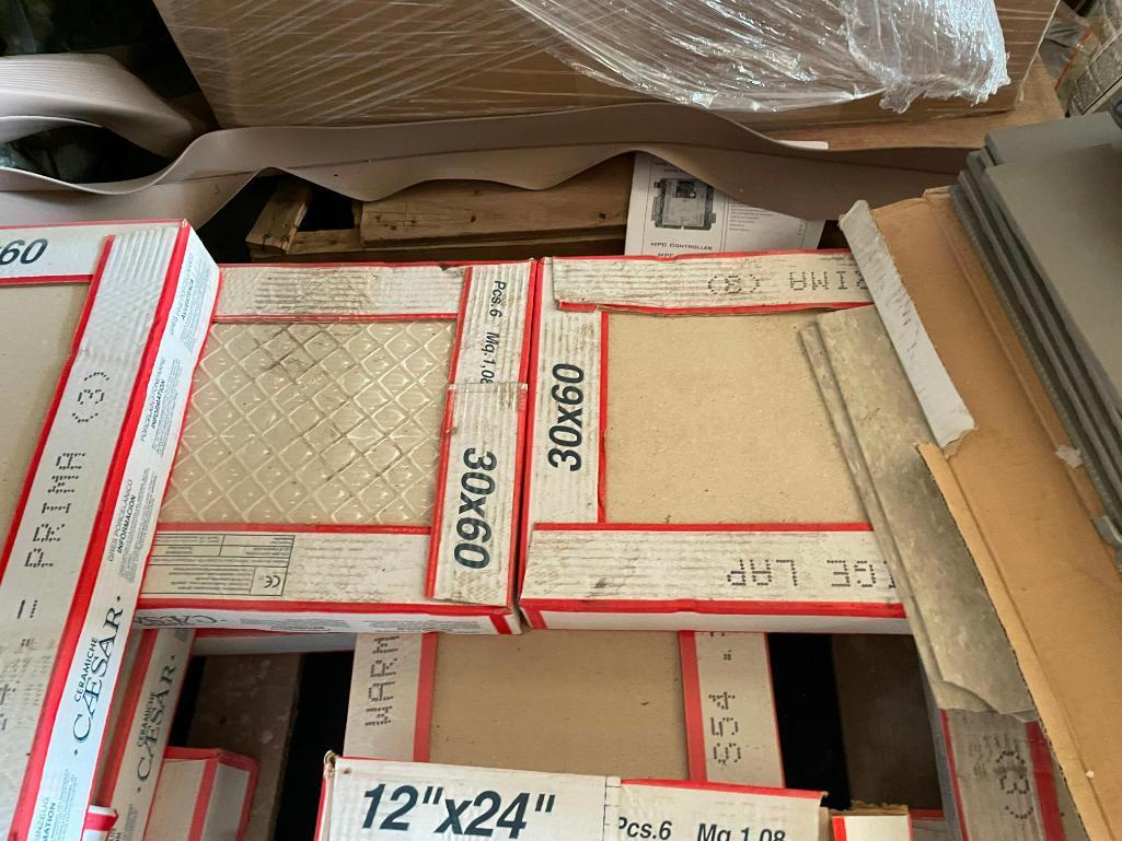 Large Assortment of Unused Ceramic and Porcelain Tile, Floor and Wall Tile, See Images