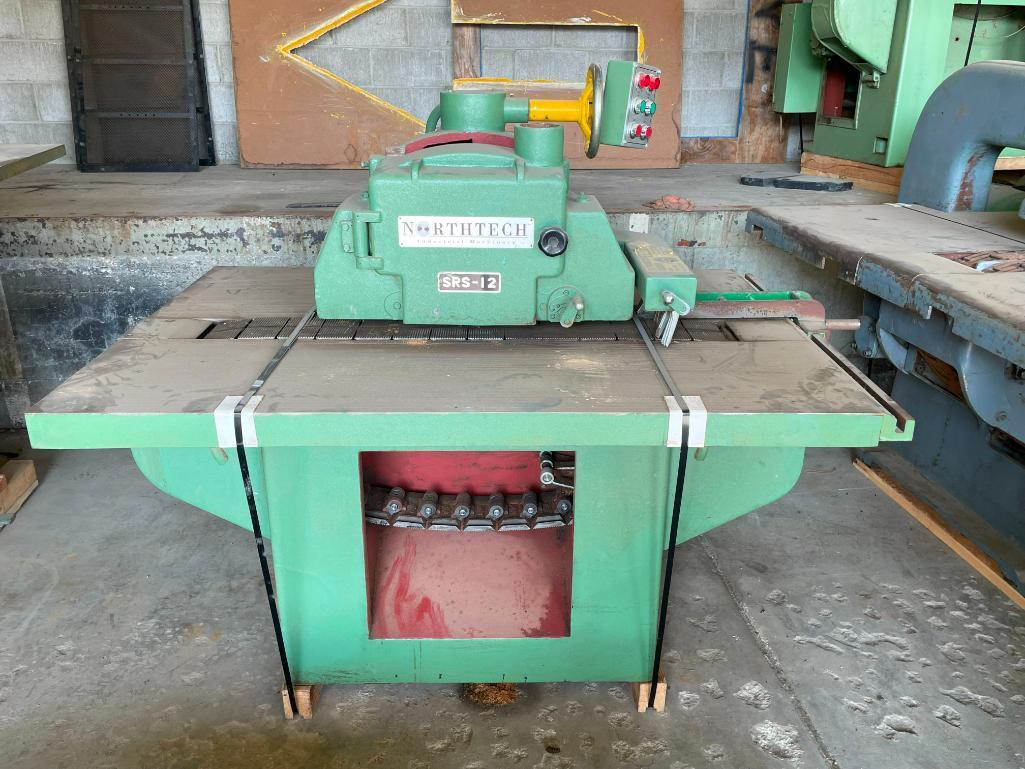 Northtech Model: SRS-12 Straight Line Rip Saw, 3ph, Date: Jun 1996, 17HP, 230v
