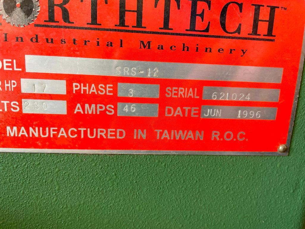 Northtech Model: SRS-12 Straight Line Rip Saw, 3ph, Date: Jun 1996, 17HP, 230v