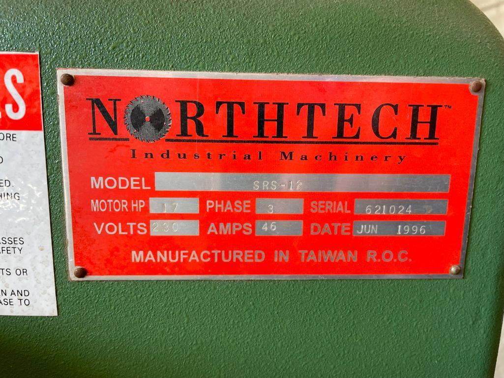 Northtech Model: SRS-12 Straight Line Rip Saw, 3ph, Date: Jun 1996, 17HP, 230v
