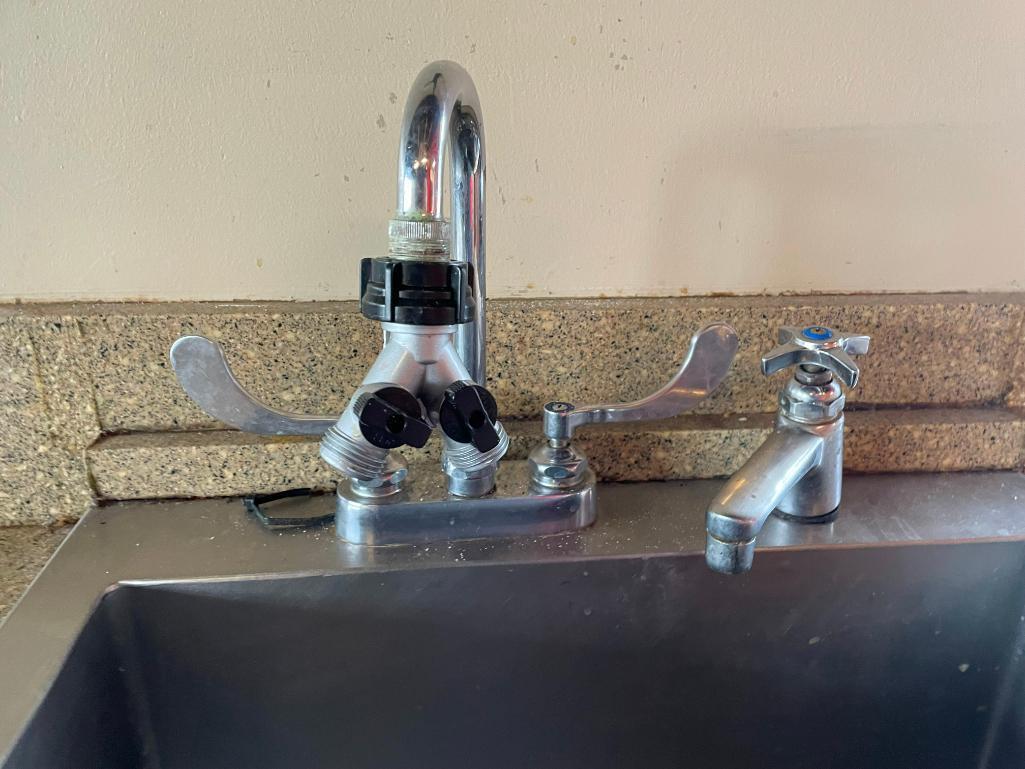 Stainless Steel NSF Drop-In Sink, 25.5in x 23in x 16in Deep