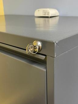 4-Drawer Metal Cabinet w/ Key, 36in W