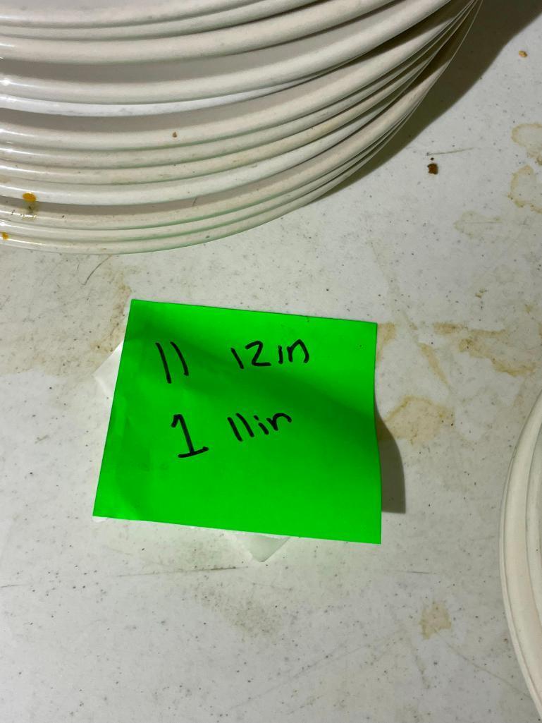 Large Selection of Restaurant China, 9-1/2 to 12-1/2 in Platters, Plates, Pasta Bowls