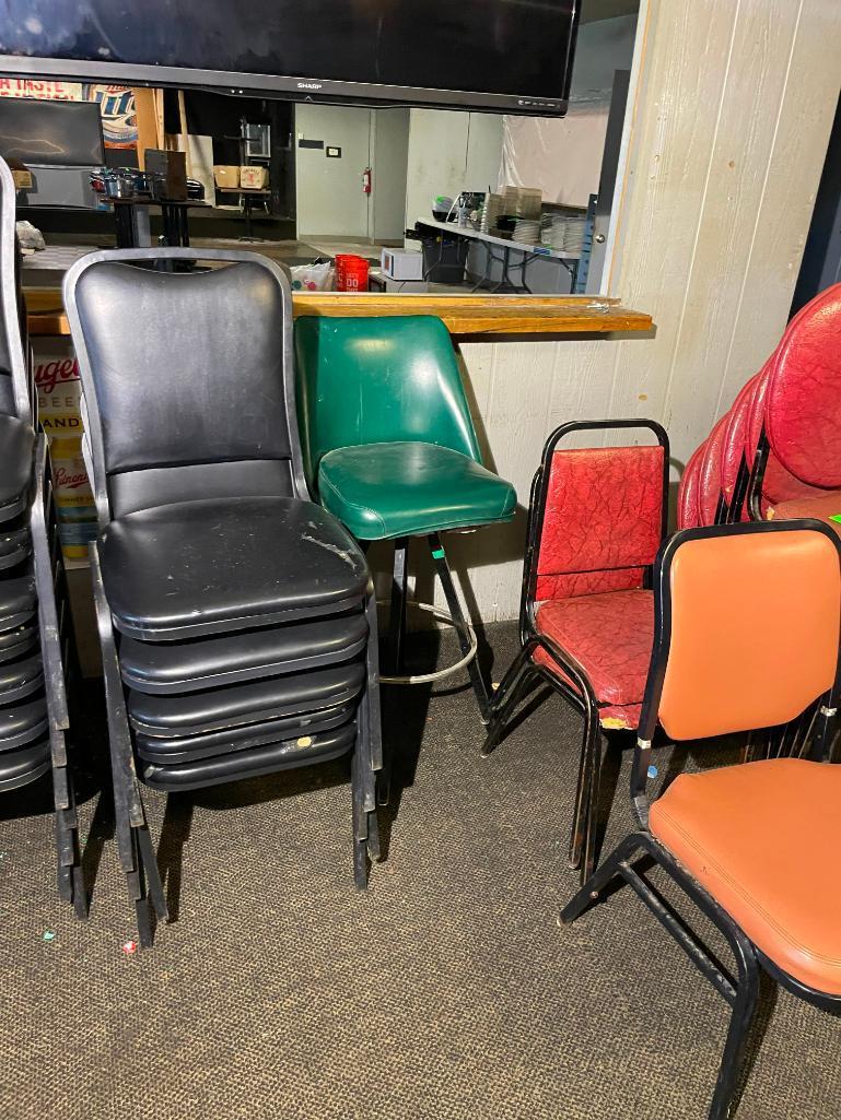 Group of Chairs, Most Have Rips in Vinyl