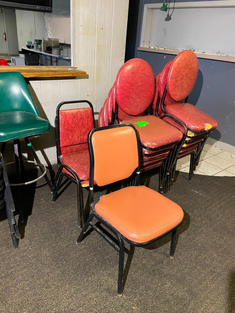 Group of Chairs, Most Have Rips in Vinyl