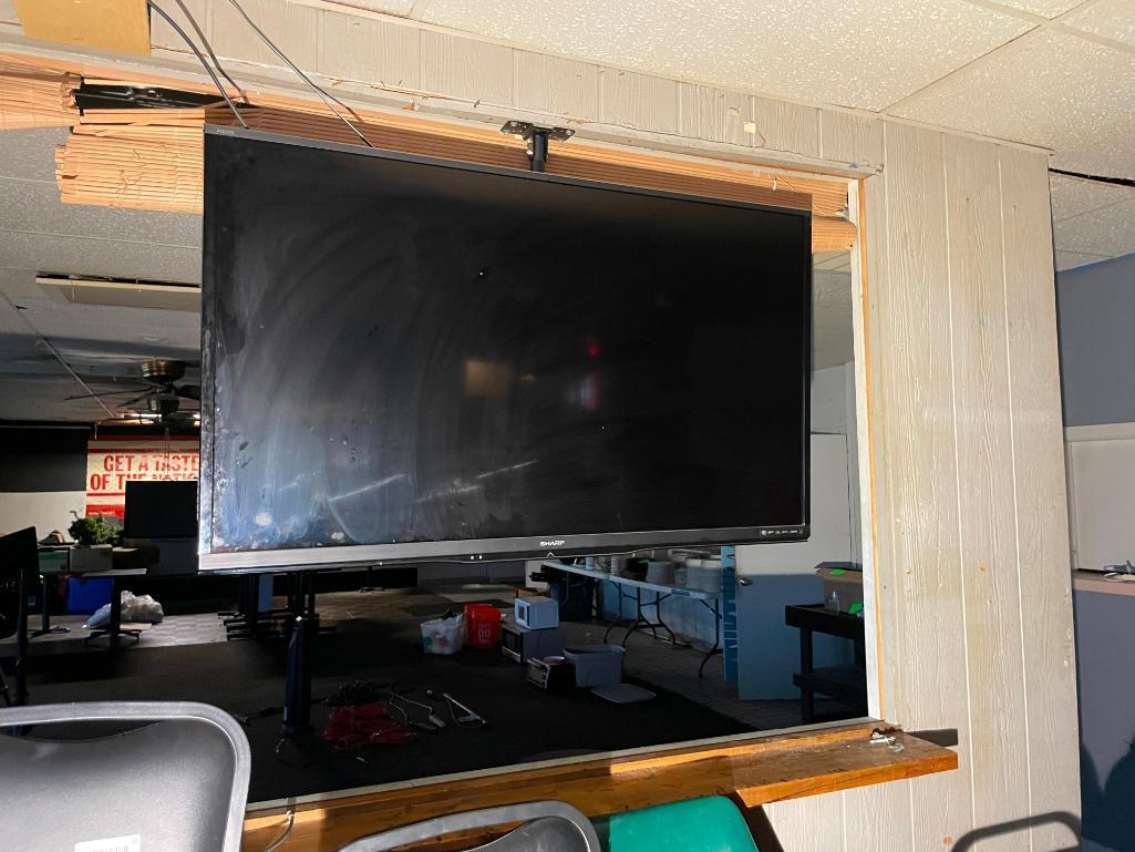 Sharp Model LC60LE640U TV, 60in w/ Ceiling/Wall Proxibid