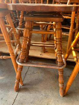 9 Wood Swivel Bar Stools