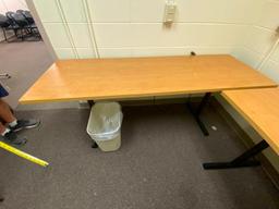 Contents of Room, Furniture, 3 Work Tables, Chairs, Shelving
