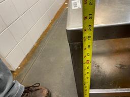 Stainless Steel Prep Table / Equipment Stand w/ Lower Shelf, 20in x 20in x 20in