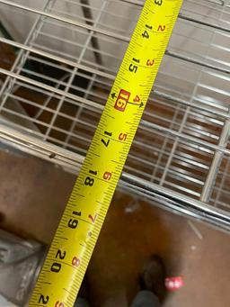 Stationary Chrome Shelving Dunnage Rack - NSF - 48in x 18in x 74in