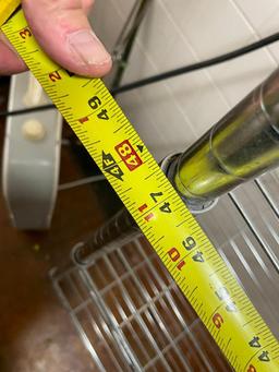 Stationary Chrome Shelving Dunnage Rack - NSF - 48in x 18in x 74in