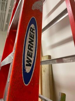 WERNER 12ft 300lb Capacity Fiberglass A-Frame Ladder, Model NXT1A12