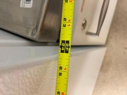 Custom Built Stainless Steel Top Single-Door Worktop Cabinet w/ 2 Shelves, 30in x 24in x 36in