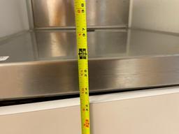 Custom Built Stainless Steel Top Single-Door Worktop Cabinet w/ 2 Shelves, 30in x 24in x 36in