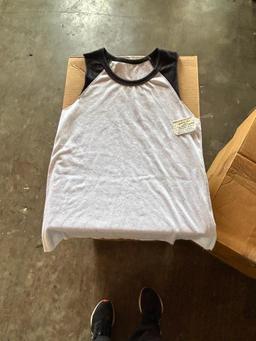 2 Boxes of T-Shirt Blanks, 72-M, 72-XL, LADIES SLEEVELESS RAGLAN W/ SHIRTTAIL HEM, TRI-BLEND, WHITE