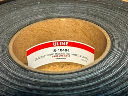 Roll of ULINE S-10494 2x6x100ft Perforated Magnetic Labels