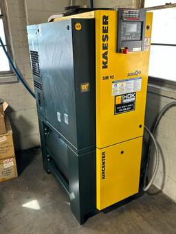 Kaeser Rotary Screw Compressor SM 10 Sigma 3ph Air Compressor w/ Dryer & Tank w/ Manuals