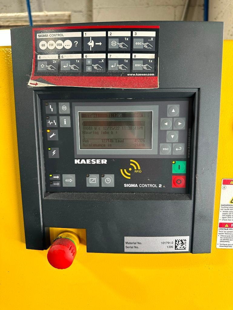 Kaeser Rotary Screw Compressor SM 10 Sigma 3ph Air Compressor w/ Dryer & Tank w/ Manuals