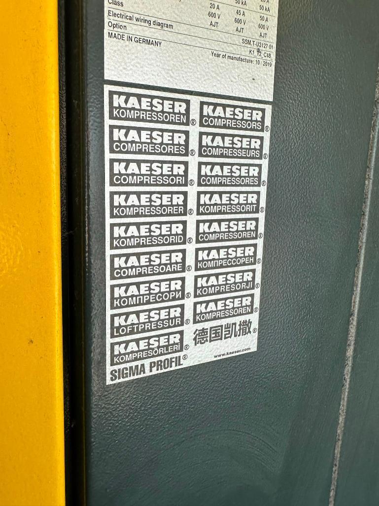 Kaeser Rotary Screw Compressor SM 10 Sigma 3ph Air Compressor w/ Dryer & Tank w/ Manuals
