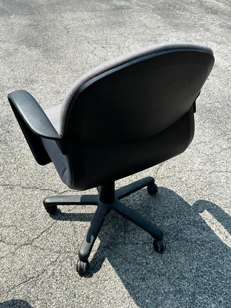 TWO SteelCase Office Chairs, Adjustable Height, w/ Arms & Mobile Base, 1 Bid for All