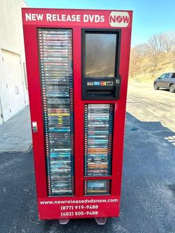 DVD Rental Machine Model S250, SN: S250-E865, 120v, Full of DVDs w/ Keys