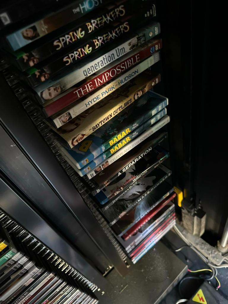 DVD Rental Machine Model S250, SN: S250-E865, 120v, Full of DVDs w/ Keys