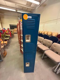 Lyon 2-Person Locker in Blue, 12" x 12" x 60"