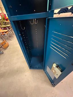 Lyon 2-Person Locker in Blue, 12" x 12" x 60"